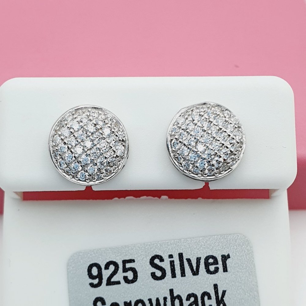"925 Sterling Silver Cubic Zirconia Earrings, U19254576
